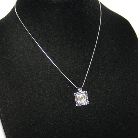 beautiful silver, Many hearts, One family necklace 16-18" - Picture 4 of 5